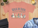 Walk By Faith Misplace Everything Shirt, Funny Christian Duck Tee, Cozy Faith Humor Gift for Mom, Cute Duck Lover T-Shirt thumbnail 8