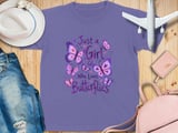 Just a Girl Who Loves Butterflies Tee thumbnail 1