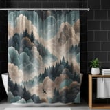 Digital Forest, Clouds, and Sky Pattern, Digital Landscape, Forest, Sky, Tree, Clouds, Digital Bundle Pattern, Digital Image for Commercial thumbnail 12