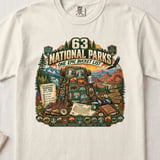 63 National Parks Bucket List Tee thumbnail 1