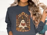 Cozy Reading Ghost Tee or Sweatshirt thumbnail 15