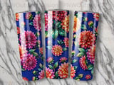 Dahlia Tumbler Sublimation PNG 20oz Skinny Tumbler Design Digital Download, Seamless Floral Wrap File for Crafting thumbnail 7
