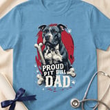 Proud Pit Bull Dad Tee | Pit Bull Dad Shirt | Pittie Dad Gift | Dog Dad Apparel thumbnail 8
