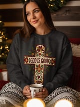 God Is Good Quilted Cross Tee thumbnail 10