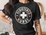Registered Nurse T-Shirt: Retro RN, Vintage Healthcare Staff, Medical Worker Top thumbnail 1