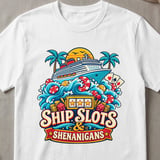 Ship, Slots & Shenanigans Cruise T-Shirt thumbnail 5