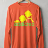 Pickleball Sport-Tek Long Sleeve Tee, addicted, Outdoor Performance UV Sun Shield Shirt for Players thumbnail 4