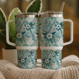 Winter Floral Tumbler Digital, Watercolor Flower Backgrounds, Printable Tumbler Png, Junk Journal Paper, Scrapbooking Paper, Colorful Papers thumbnail 9