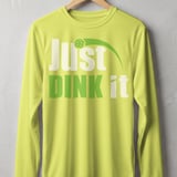 Pickleball Sport-Tek Long Sleeve Tee, Just DINK it, Outdoor Court UV Sun Shield Shirt thumbnail 9