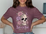 Bad to the Bone Floral Skull Tee thumbnail 2