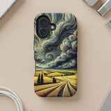 Swirling Sky Wheat Field MagSafe® Phone Case thumbnail 5