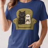 Gamer Ghost and Cat Tee thumbnail 2