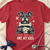 Pit Bulls Are My Kids Tee | Pit Bull Mom Shirt | Pittie Lover Gift | Dog Mom Apparel thumbnail 14