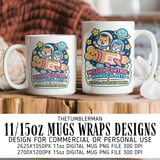 Whimsical Pets Mission Control Mug Wrap thumbnail 1
