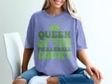 Pickleball Comfort Colors Shirt, Queen of the Pickleball Court, Vintage Graphic Tee, Pickleball Gift thumbnail 8