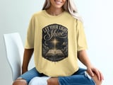 Let Your Light Shine Classroom T-Shirt, Christian Teacher Gift, Vintage Bible Verse Celestial Faith Based Educator Tee thumbnail 8