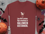 Low Effort Halloween Beer Drinking Tee thumbnail 10