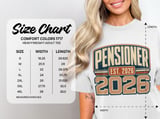 Pensioner Est. 2026 Retro Vibe T-Shirt thumbnail 3