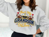 Grandson Pride Football Fan Sweatshirt thumbnail 1