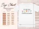 At My Age I Need Glasses T-Shirt, Funny Cocktail Shirt, Humorous Drinking Tee, Martini Margarita Gift for Her, Girls Trip Vacation Top thumbnail 7