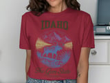 Idaho Gem State Moose & Mountains T-Shirt thumbnail 12