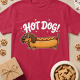 Hot Dog! Dachshund Tee thumbnail 4