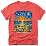 Gogh Orange Beach ~ Comfort Colors Premium Tee thumbnail 3