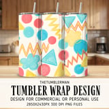 Digital Geometric Pattern Bundle, Abstract Shapes Digital, Circle, Triangle, Zigzag, Colorful, Commercial Use, Planner Graphics, Digital thumbnail 2