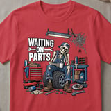 Waiting On Parts Mechanic Tee thumbnail 3