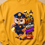 Officer Hoot the Owl Working Tonight Sweatshirt thumbnail 3