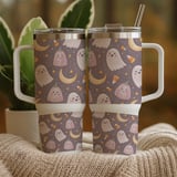 Kawaii Ghost & Pumpkin Wonderland Digital Size Bundle Png thumbnail 9