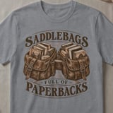 Saddlebags Full of Paperbacks Tee thumbnail 2