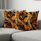 Golden Threads Lumbar  & Throw Pillow  thumbnail 4