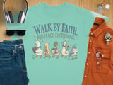Walk By Faith Misplace Everything Shirt, Funny Christian Duck Tee, Cozy Faith Humor Gift for Mom, Cute Duck Lover T-Shirt thumbnail 10