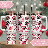 Digital Valentine Pattern, Digital Bundle, Valentines Day, Paw Print Pattern, Dog Paw Print, Plaid Valentine Pattern, Digital Paper thumbnail 10