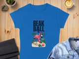 Funny Bocce Ball Flamingo T-Shirt | Retro Beak Ball Player Tee | Vintage Summer Beach Sports Gift Idea thumbnail 2