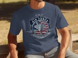 US Air Force T-Shirt, Patriotic Military Veteran Gift, Defenders of Skies Fighter Jet Tee, American Flag Aviation Shirt thumbnail 5