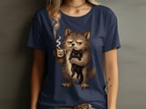 Grumpy Werewolf Coffee Cat Tee or Sweatshirt thumbnail 10
