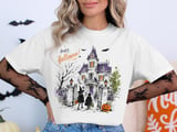 Haunted Manor Sketch T-Shirt thumbnail 2