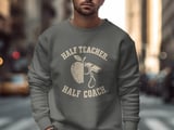 Male Teacher Coach Shirt, Half Teacher Half Coach Sweatshirt, PE Teacher Gift for Him, Retro Coach Hoodie, High School Athletic Teacher thumbnail 10