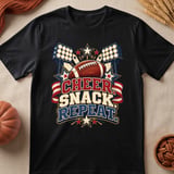 Cheer Snack Repeat Football Tee thumbnail 4