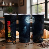 Personalized Halloween Tumbler, Spooky Ghost Tumbler, Custom Name Tumbler, Halloween Gift, Fall Tumbler, Personalized Halloween Gift thumbnail 4