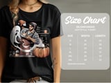 Halloween Barista T-Shirt, Spooky Coffee Art Tee, Autumn Pumpkin Latte, Cute Ghost Shirt, Fall Season Apparel, Trendy Graphic Tee thumbnail 4