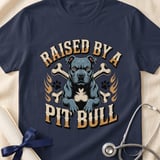 Raised By A Pit Bull Tee | Pit Bull Lover Shirt | Pittie Shirt | Bully Breed Apparel thumbnail 18