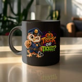 Trick Or Ticket Police Owl Mug thumbnail 10