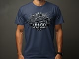 UH-60 Black Hawk Helicopter Shirt, Military Aviation Graphic Tee, Army Veteran Gift, Tactical Aviator T-Shirt, Pilot Crew Chief Apparel thumbnail 3