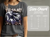 Yee Haunt Skeleton Cowboy T Shirts, Halloween Horse Rider Tee, Spooky Western TShirt, Pumpkin Patch Shirts, October Tee thumbnail 6