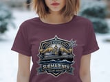 US Navy Submariner T-Shirt, Silent Service Crewneck Tee, Patriotic Military Veteran Gift, Nautical Anchor Submarine Graphic Shirt thumbnail 5