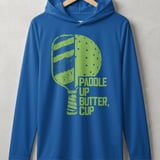 Pickleball Sport-Tek Performance Hood, Paddle Up Butter, Cup, Athletic Court Lightweight Hoodie thumbnail 3