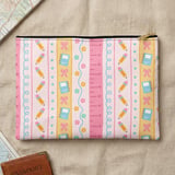 Cute School Supplies Laptop Sleeve, Pastel Pink Pencil Ruler Notebook Accessory Pouch, Teacher Student Gift thumbnail 11